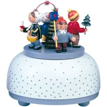 KWO Spieldose Winterkinder 12 cm mehrfarbig