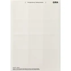 Gira 145800 Beschriftungsbögen 62 x 62 mm Zubehör