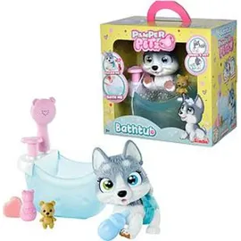 Simba Pamper Petz Husky mit Badewanne und Zubehör