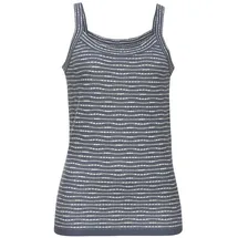 VIVANCE Stricktop Damen rauchblau-creme Gr.36/38