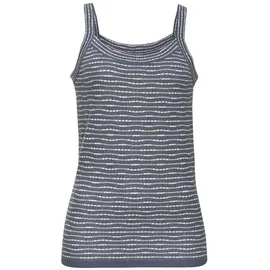 VIVANCE Stricktop Damen rauchblau-creme Gr.36/38