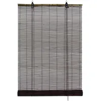 GARDINIA Bambus-Rollo 120 x 160 cm braun/transparent
