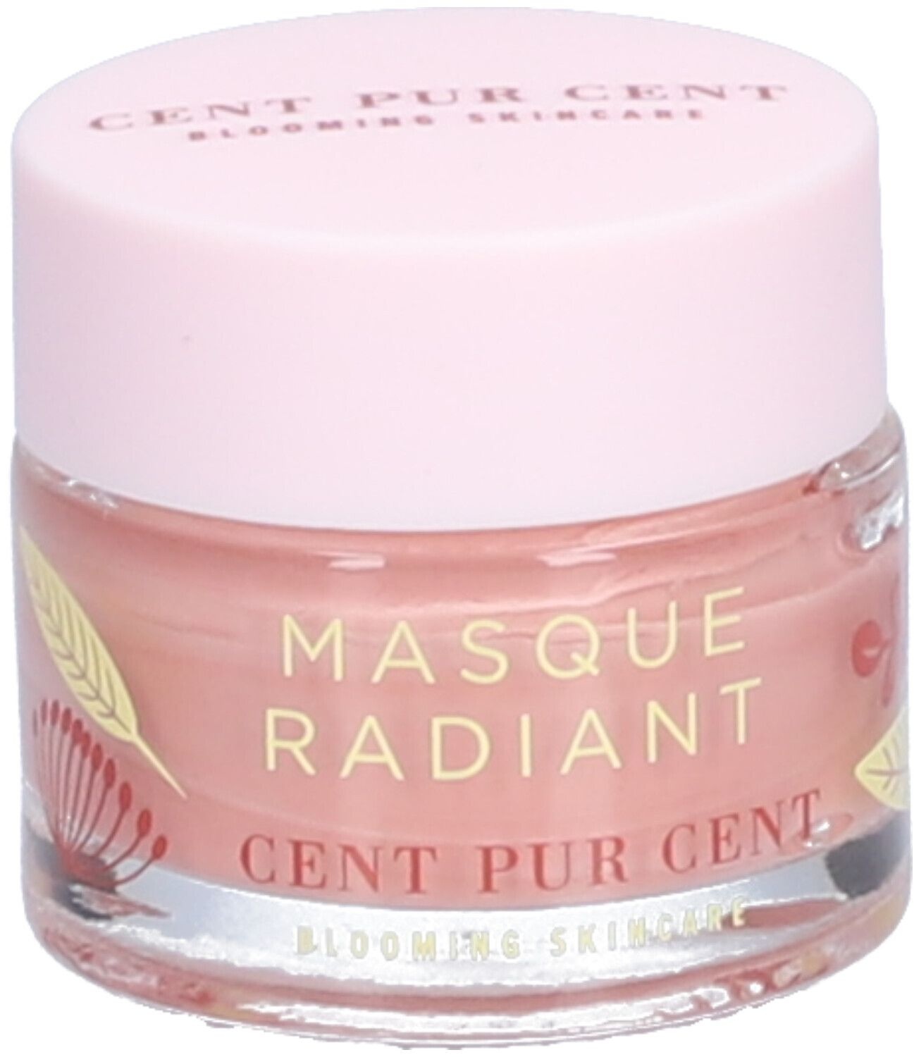 CENT PUR CENT Mini Masque Radiant - Masque d'argile rose 10 ml masque(s) pour le visage