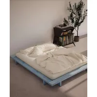 Karup Design »JAPAN BED, FSC®-zertifiziertem Massivholz Futonbett, excl. Matraze« Mit Lattenrost, zeitlos, bequem & in mehreren Farben und Größen erhältlich., blau