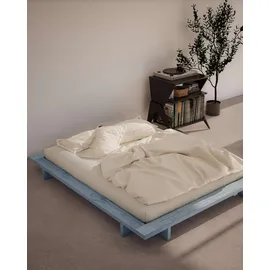 Karup Design »JAPAN BED, FSC®-zertifiziertem Massivholz Futonbett, excl. Matraze« Mit Lattenrost, zeitlos, bequem & in mehreren Farben und Größen erhältlich., blau