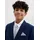 bonprix Anzug mit Hemd und Krawatte (4tlg. Set), blau, Gr.176, Festliches vierteiliges Jungen-Set bestehend aus Anzug, Hemd (Slim Fit) und Krawatte, Hemd: 100% Baumwolle