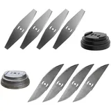 Rasenkantenschneider, Ersatzklinge, Rasentrimmer, Rasentrimmer, Rasentrimmer, für kabellosen Rasentrimmer, Gartenausstattung, Metall Blade
