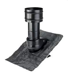 Zehnder Dachhaube 125 Steildach schwarz 6 - 60 Grad