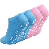 Cozlly 2 Paar Gel Socken, Socken Gel, Fuß Spa Socken, Fußpflege Gel Socken für Frauen und Männer, feuchtigkeitsspendende Socken über Nacht, Fußmaske Socks, Feuchtigkeitsspendende Fußpflege