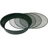 Siena Garden Metall Gartensieb 3 in 1 3 Einleger, 37 x 32 x 7,5cm