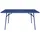 vente-unique Gartentisch 160 x 80 x 74,5 cm Dunkelblau