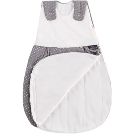 Träumeland Baby Schlafsack LIEBMICH Pünktchen grau 50/56