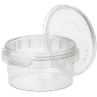Papstar Starpak 50 Feinkostbecher, PP transparent mit Originalitätsverschluss