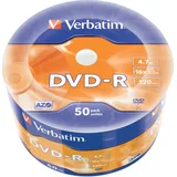 Verbatim Silber DVD-R 4.7GB 16x 50er-Pack DVD-Rohlinge
