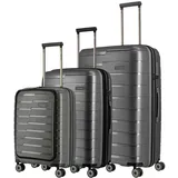 Travelite Air Base Koffer-Set 3-tlg. anthrazit/schwarz