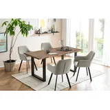 SalesFever Essgruppe, (Set, 5 tlg.), Tischplatte behandelt mit OSMO Hartwachs-Öl in seidenmattem Finish, beige