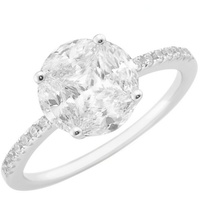 Smart Jewel Ring mit funkelnden Zirkonia Steinen, Antragsring, Silber 925 Ringe Silber Damen