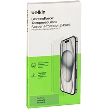 Belkin Tempered Glass für iPhone 16/15