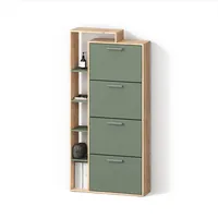 livinity® Ortello 80 x 166,1 x 24,2 cm 4 Fächer / grün
