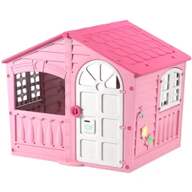 PalPlay Spielhaus Haus Des Vergnügens 130 x 111 x 115 cm Kunststoff/Rosa