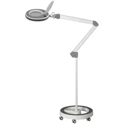 LED Lupenleuchte 851X, inkl. Rollstativ, 5 Dioptrien, grau