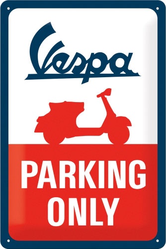 Nostalgic Art Vespa - Parking Only, Blechschild - 30 cm x 20 cm
