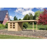 Karibu Gartenhaus 5,01 x 2,17 m Braun