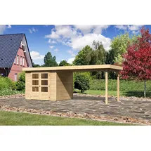 Karibu Gartenhaus 5,01 x 2,17 m Braun