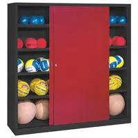 C+P Ballschrank mit Vollblech-Schiebetüren (Typ 4), HxBxT 195x190x60 cm,