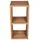 bene living Teakregal 2 Fächer 80 x 40 x 40 cm Braun