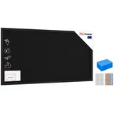 ALLboards Kreidetafel mit schwarzem lackiertem Holzrahmen 200x120cm, Schwarz, Schreibtafel, Kreide, Kreidetafel wand, Tafel gastronomie, Wandtafel für Gastronomie