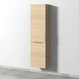 Sanipa 3way Stauraumschrank 45 cm, 1 Wäschekorbklappe, 1 Tür mit Türanschlag links, mit Aufsatzgriff, Badmöbel,
