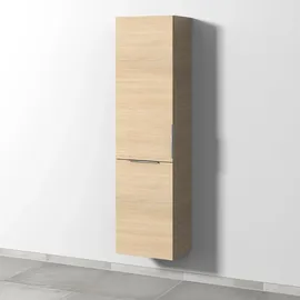 Sanipa 3way Stauraumschrank 45 cm, 1 Wäschekorbklappe, 1 Tür mit Türanschlag links, mit Aufsatzgriff, Badmöbel,