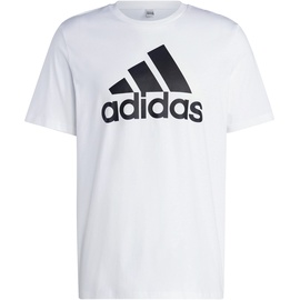 adidas Herren Essentials Single Langarm T-Shirt, White, L