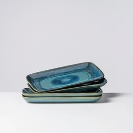 gipfelstück Platten-Set, Steinzeug TIEFER SEE