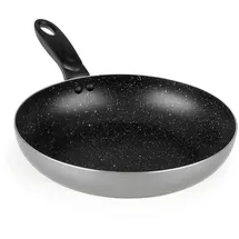 DS PRODUKTE Mama Rossi Aluminium-Pfanne 24cm anthrazit mit Cool-Touch-Griff - Grau