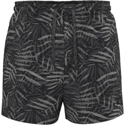 Badeshorts »Karim«, Alloverprint, linkes Bein Brand Label, Gr. L - N-Gr, black/grey, , 14834843-L N-Gr