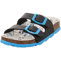 Superfit Jungen Fussbettpantoffel Hausschuh, Blau Mehrfarbig 8160, 34 EU