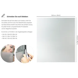 Tulup SICHTSCHUTZFOLIE – 100x122 cm
