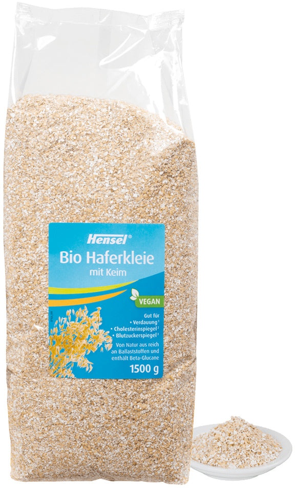Hensel Bio Haferkleie mit Keim 1500g