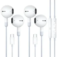 iPhone Kopfhörer mit Kabel für iPhone 17 Air, USB C Kopfhörer mit Mikrofon Kabelkopfhörer für iPhone Air 17 16 15 Pro Max Plus iPad 10, Typ C In-Ear Kopfhörer mit Lautstärkeregler Headphones Wired