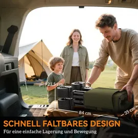 Outsunny Bollerwagen Faltbarer Handwagen bis 120 kg Grün