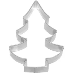 RBV BIRKMANN Birkmann Ausstechform Tannenbaum, Ausstecher, Plätzchenform, Keks, Plätzchen, Weißblech, 8 cm, 100077