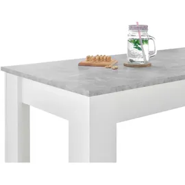 Stella Trading Bartisch Modesto 50 x 103 x 115 cm Grau/Weiß