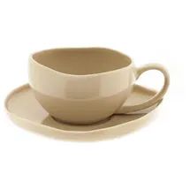 Almina Kaffeetasse 0,215 l Beige/Braun 12 St.