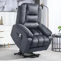 Homcom Fernsehsessel mit Aufstehhilfe Elektrisch 94 x 107 x 85 cm Grau mit Fernbedienung