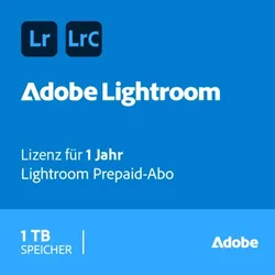 Adobe Lightroom CC | 1 Benutzer | 1 Jahr | 1TB Cloud-Speicher
