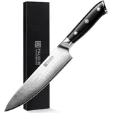 luxuskollektion Damastmesser Kochmesser 20 cm grau