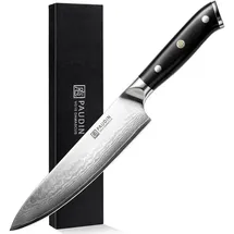luxuskollektion Damastmesser Kochmesser 20 cm grau