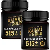 Kaimai Gold MGO 515+ / UMF 15+ Manuka Honig * 2x 250g Premium Monofloral UMF® Certified Neuseeland ManukaHonig * 400 420 450 514 550 600 625 633 696